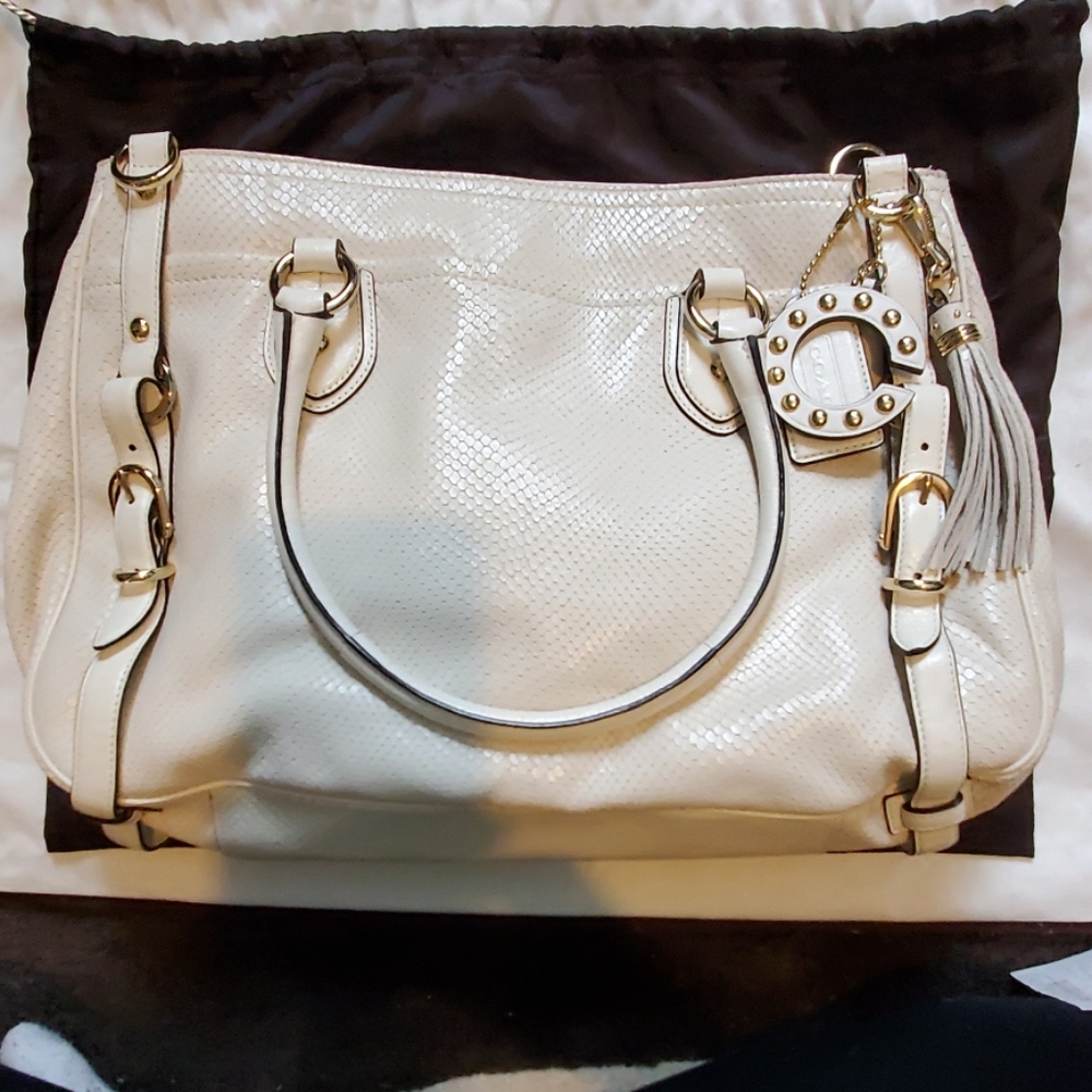 Coach textured leather Sierra large carryall 16753
